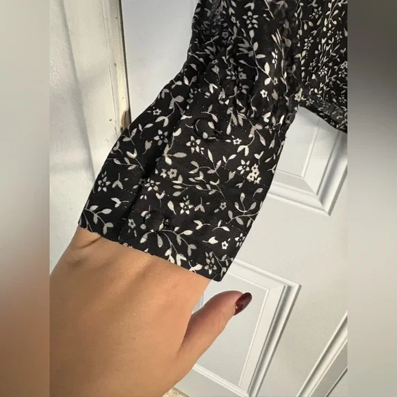 Tamara H. Black and White Floral Blouse - Picture 6 of 11
